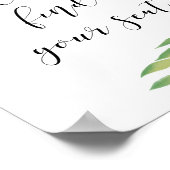 Zoek het Waterverf-blad voor uw zitplaats Poster (Hoek)