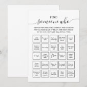 Zoek iemand die gasten Bingo spel Kaart (Voorkant / Achterkant)