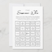 Zoek iemand die gasten Bingo spel Kaart (Voorkant)