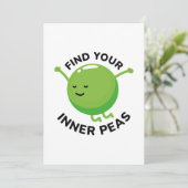 Zoek je binnenkant erwten bedankkaart (Staand voorkant)