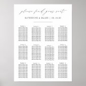 Zoek je bruiloft-sessieschema op het zitvlak poster (Voorkant)