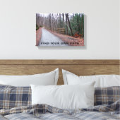 Zoek je eigen pad canvas afdruk (Insitu (Slaapkamer))