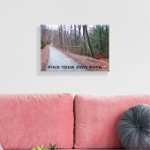 Zoek je eigen pad canvas afdruk (Insitu (Woonkamer))