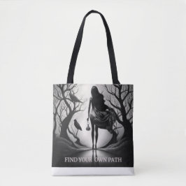 Zoek je eigen pad tote bag