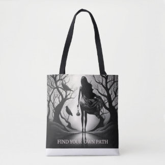 Zoek je eigen pad tote bag