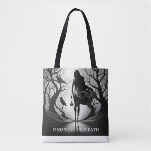Zoek je eigen pad tote bag (Voorkant)