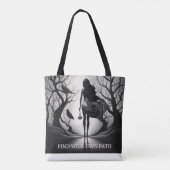 Zoek je eigen pad tote bag (Achterkant)