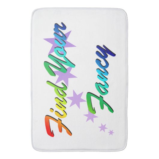 Zoek je fancy 2 badmat (Voorkant Verticaal)