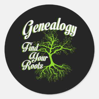 Zoek je histoiencadeautje voor je familie van rots ronde sticker