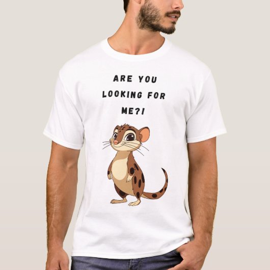 Zoek je mij?! Grappige kat T-shirt (Voorkant)