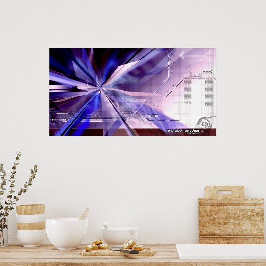 Zoek je richting poster (Keuken)