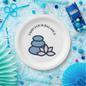 Zoek je saldo papieren bordje (Feest)