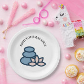 Zoek je saldo papieren bordje (Feest)