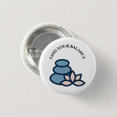 Zoek je saldo ronde button 3,2 cm (Voorkant /achterkant)