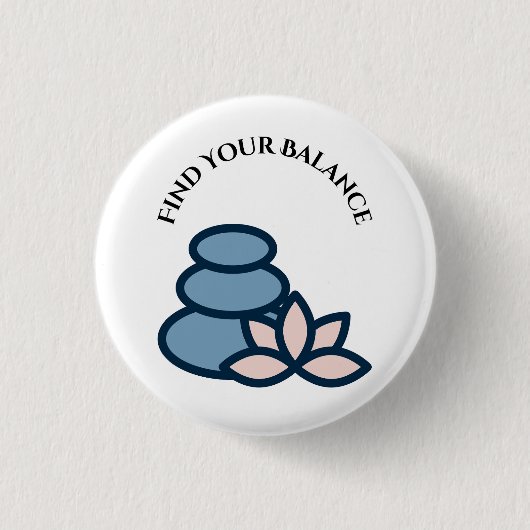 Zoek je saldo ronde button 3,2 cm (Voorkant)