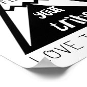 Zoek je stam die er gek van is poster (Hoek)