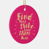 Zoek je stam die hard van hen houdt keramisch ornament (Rechts)