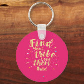 Zoek je stam die hard van hen houdt sleutelhanger (Voorkant)