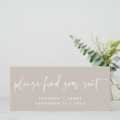 Zoek je stempel op het script voor bruiloft (Staand voorkant)