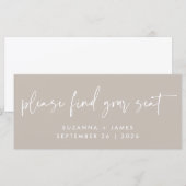 Zoek je stempel op het script voor bruiloft (Voorkant / Achterkant)