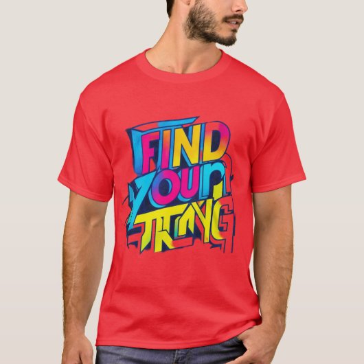 Zoek je sterke t-shirt (Voorkant)