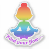 Zoek je Sticker (regenboog) (Voorkant)