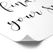 Zoek je trouwbord op je plaats poster (Hoek)