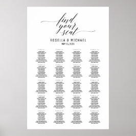 Zoek je tweetafelingstabel poster