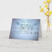 Zoek je vleugels op een drager kaart (Gele Bloem)