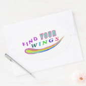 Zoek je vleugels Sticker (Envelop)