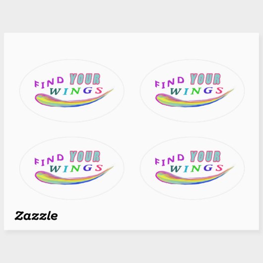 Zoek je vleugels Sticker (Vel)