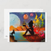 Zoek je weg naar huis briefkaart (Voorkant / Achterkant)