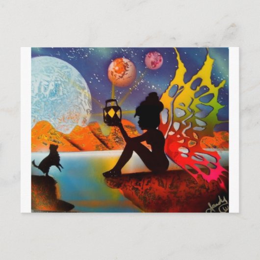 Zoek je weg naar huis briefkaart (Voorkant)