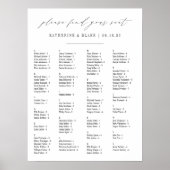 Zoek je zetel | Alfabetische zitplaats Poster (Voorkant)