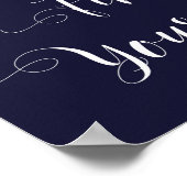 zoek je zitje voor het trouwbord marvy roze floral poster (Hoek)