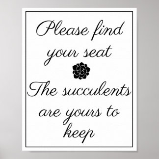 Zoek je zitplaatje poster