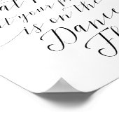 Zoek je zitplaats op Dance Floor Wedding Sign Poster (Hoek)