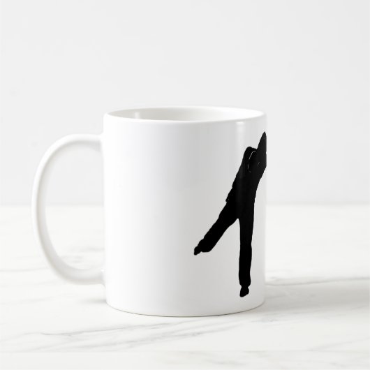 Zoek jezelf in beweging Mok | Zwart-wit (Links)