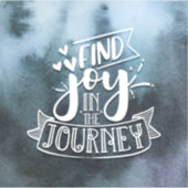 Zoek Joy in de reis vinylsticker met aangepaste af Sticker (Voorkant)