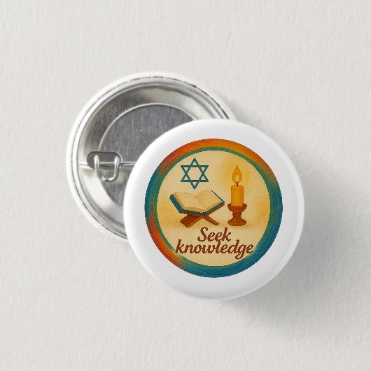 Zoek kennis Inspirerend Button badge (Voorkant /achterkant)