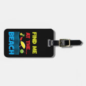 Zoek me bij het zomervakantieontwerp bagagelabel (Voorkant horizontaal)