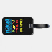 Zoek me bij het zomervakantieontwerp bagagelabel (Achterkant horizontaal)