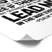 Zoek me God en ken mijn hart, psalm 139:23-24 Poster (Hoek)