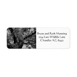 Zoek me in de bomen etiket