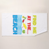 Zoek me in de tropische zee van de Beach Summer Badhanddoek (Badhanddoek)
