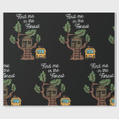 Zoek me in het bos cadeaupapier (Vlak)