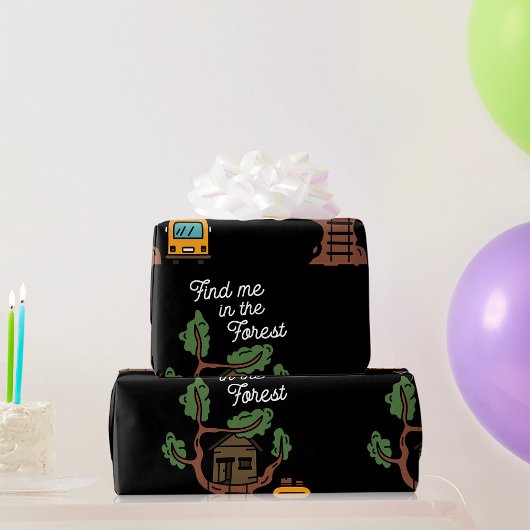 Zoek me in het bos cadeaupapier