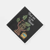 Zoek me in het bos servet (Hoek)