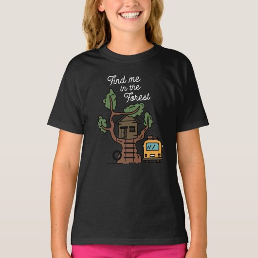 Zoek me in het bos t-shirt (Voorkant)