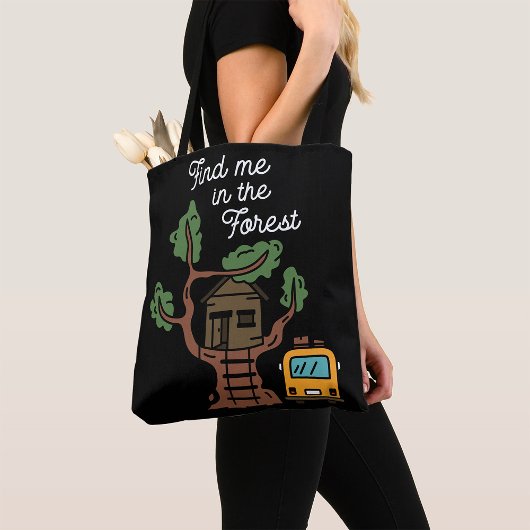 Zoek me in het bos tote bag